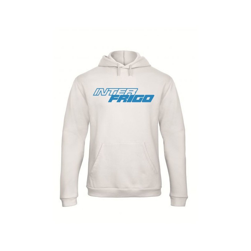 FELPA CON CAPPUCCIO LOGO INTERFRIGO TAGLIA XL
