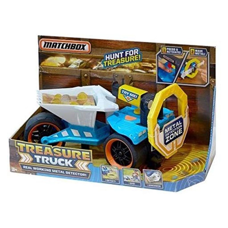 MATCHBOX MATTEL TREASURE TRUCK METAL DETECTOR DJH50