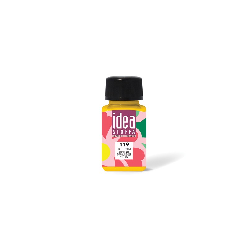 MAIMERI IDEA COLORE PER STOFFA FLACONE DA 60ml GIALLO SCURO coprente 119