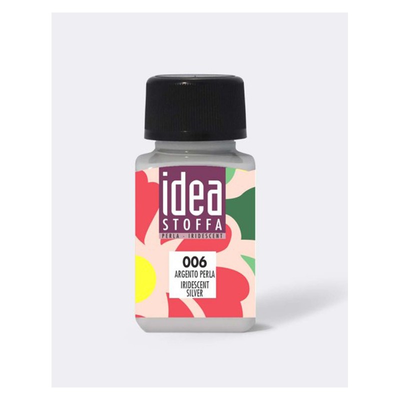 MAIMERI IDEA COLORE PER STOFFA FLACONE DA 60ml. ARGENTO PERLA 006