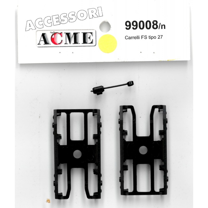 ACME REPLACEMENT TROLLEY FS TYPE 27 2 PIECES H0 99008 / n