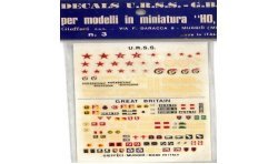 GIEFFECI DECALS MEZZI U.R.S.S. E G.B. SCALA H0 1/87