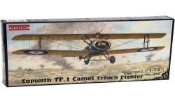 RODEN SOPWITH TF.1 CAMEL FRENCH FIGHTER WW I SCALA 1/72 ART. 052 MODEL KIT