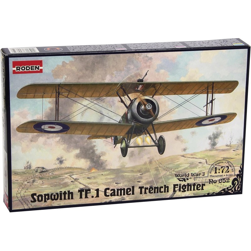 RODEN SOPWITH TF.1 CAMEL FRENCH FIGHTER WW I SCALA 1/72 ART. 052 MODEL KIT