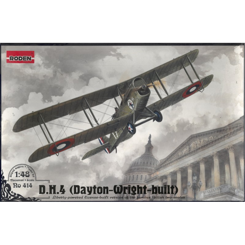RODEN D.H. 4 (DAYTON - WRIGHT - built) SCALA 1/48 ART. 414 MODEL KIT