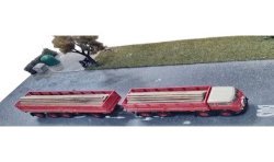WOODEN BOARDPEG MODEL LOAD FOR FIAT 690 MILLEPIEDI BREKINA SCALE 1/87 H0 ART. 87705