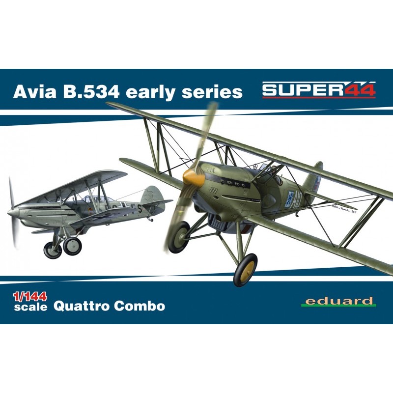 EDUARD AVIA B.534 LATE SERIES QUATTRO COMBO 1/144 ART. 4452